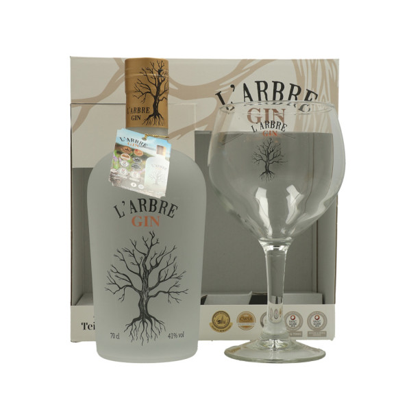 L'Arbre Gin geschenk met Glas (0.7 ℓ)