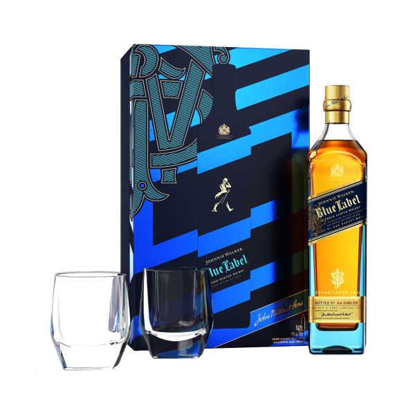 Johnnie Walker - Blue Label Giftpack 2 Glasses (0.7 ℓ)