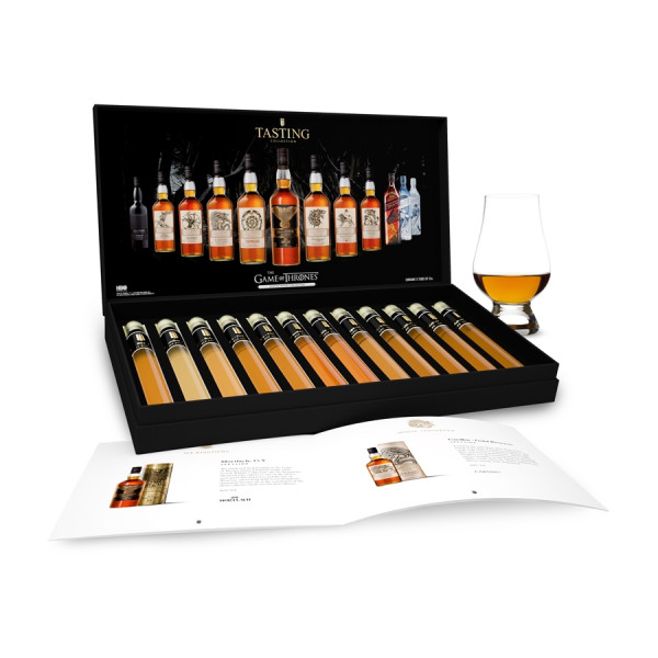 Game Of Thrones Complete Whisky Tasting Collection 12 tubes in Gift Box