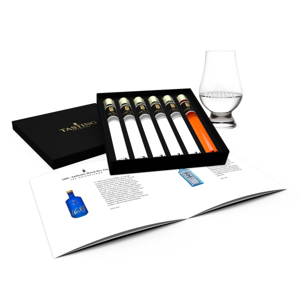 Gin Tasting 6 Tubes in gift box with Booklet
