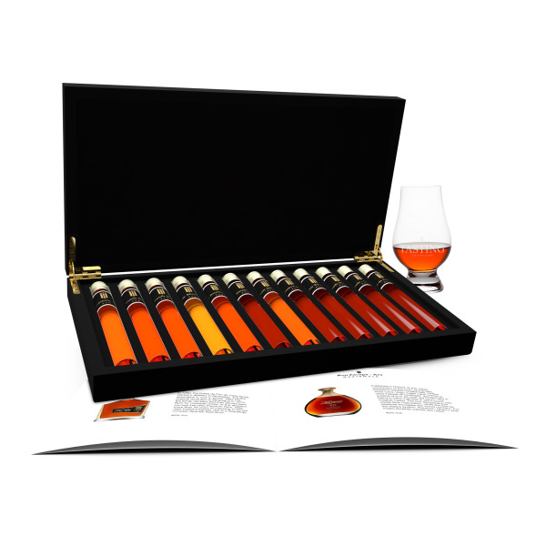 Rum Tasting 12 Tubes in wooden box