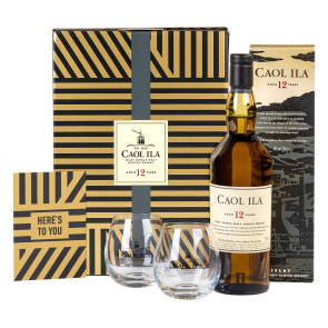 Caol Ila, 12Y Giftpack 2 Glasses (0.7 ℓ)