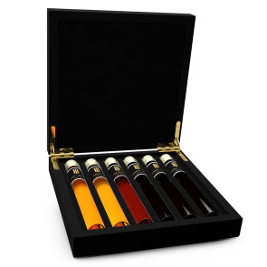 Liqueur Tasting 6 Tubes in wooden box