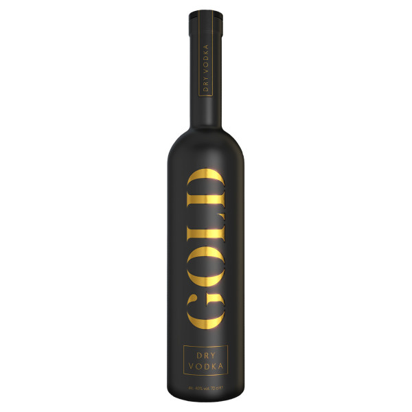 Gold Dry Vodka met LED lampje