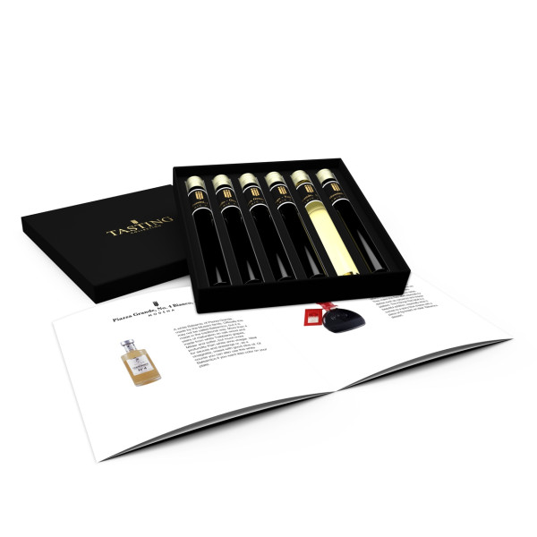 Balsamico Azijn Proeverij 6 Tubes in Luxe Cadeau Doos met Boekje