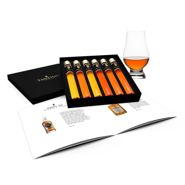 Rum Tasting Collection Proeverij 6 Tubes in Luxe Cadeau Doos met Boekje