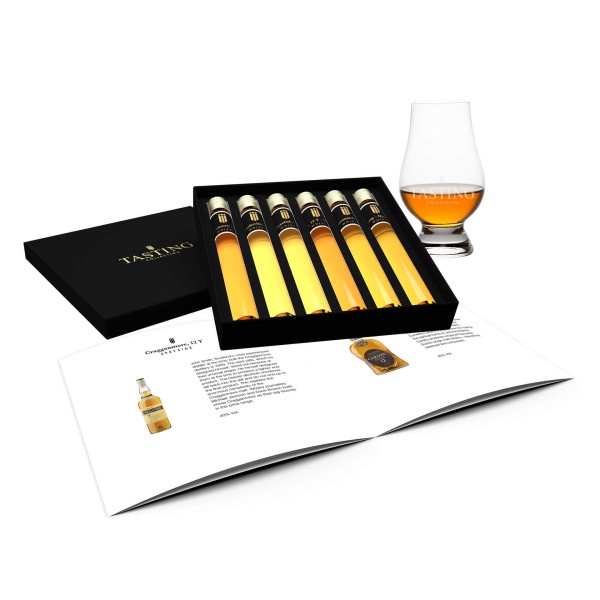 Whisky Tasting Collection Proeverij 6 Tubes in Luxe Cadeau Doos met Boekje
