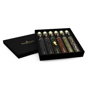 Thee proeverij 6 Tubes in Luxe Cadeau Doos