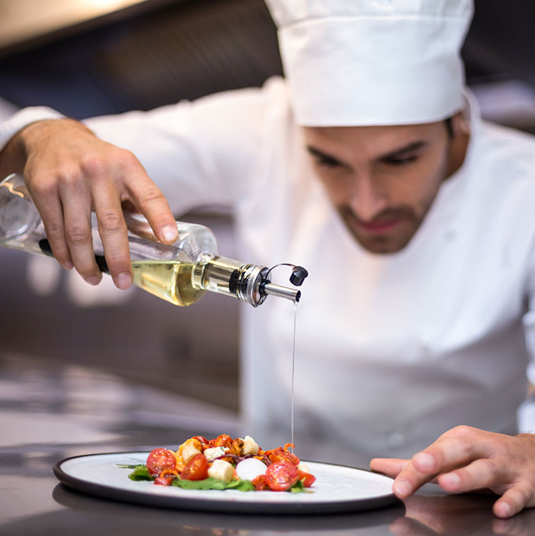 Dégustation de Huile d'Olive échantillons