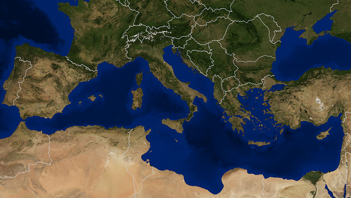 Olive oil around the Mediterranean Sea