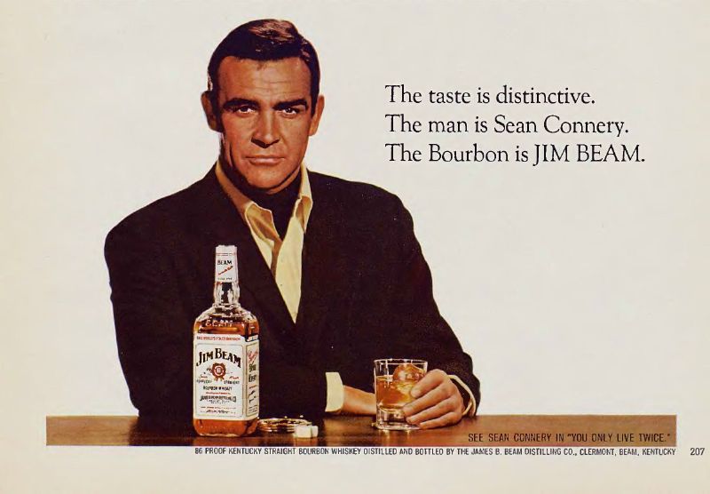 Sean connery reclame voor Jim BEam